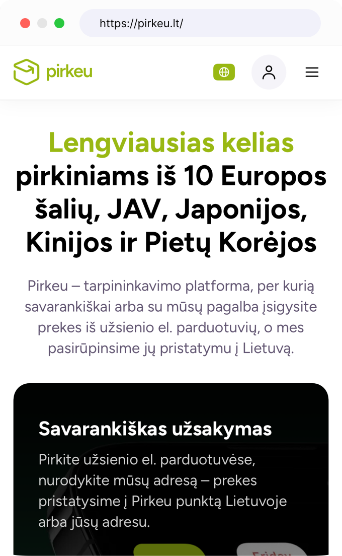 Kaip naudotis pirkeu video
