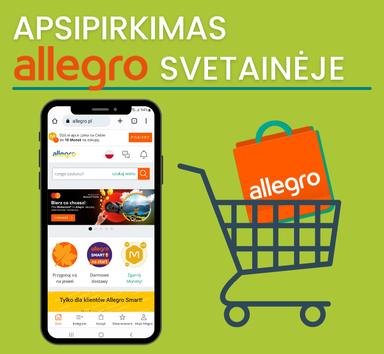 Kaip apsipirkti Allegro.pl platformoje?