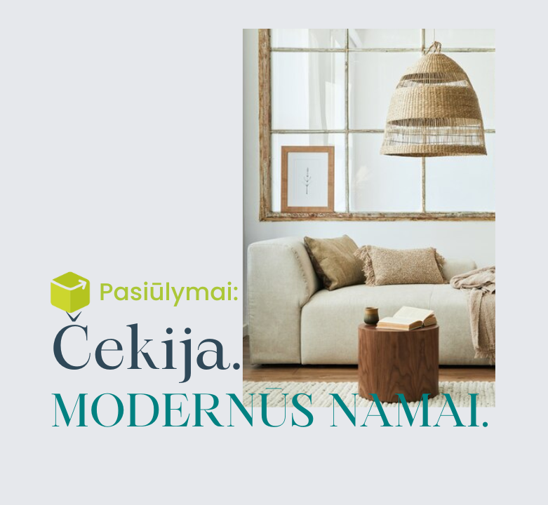 Pasiūlymai moderniems namams tiesiai iš Čekijos! 🛋️
