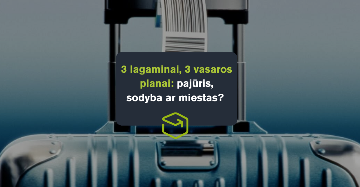3 lagaminai, 3 vasaros planai: pajūris, sodyba ar miestas?