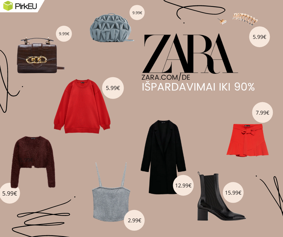 Vokietijos "Zara" išpardavimai iki -90%